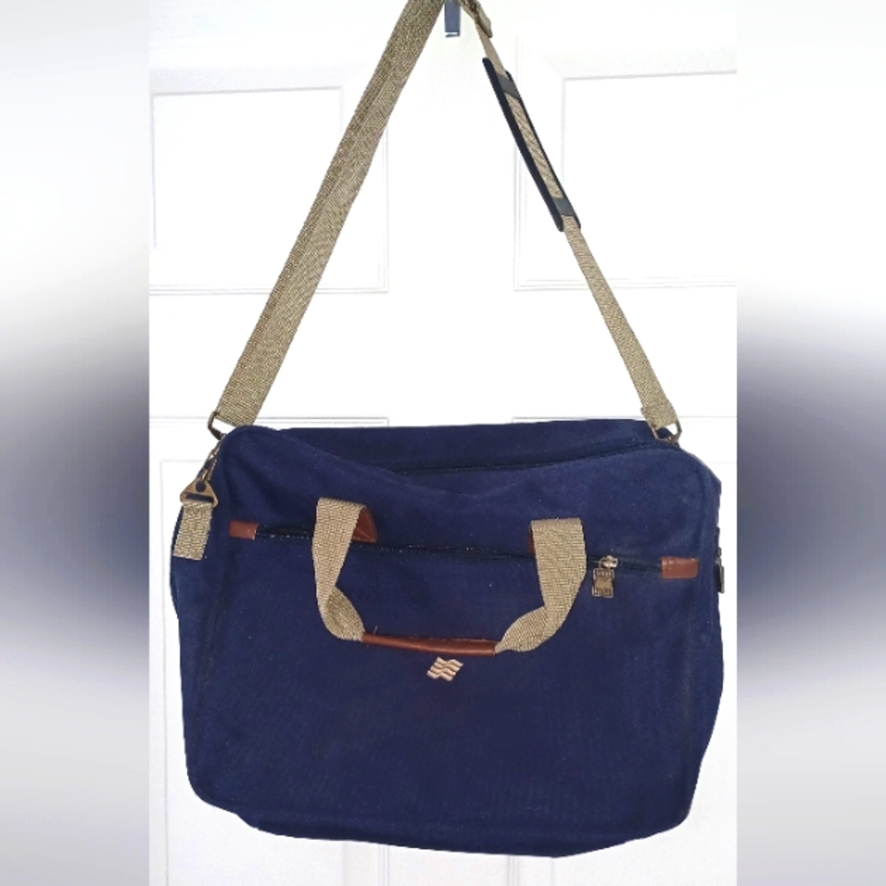 Vintage Northwest Navy Blue Canvas Messenger Bag